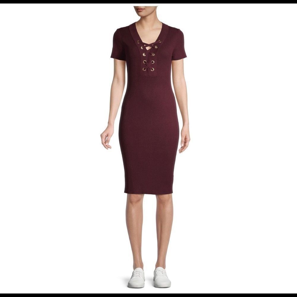 🆕No Boundaries Juniors' Lace up Bodycon Dress - Picture 3 of 10